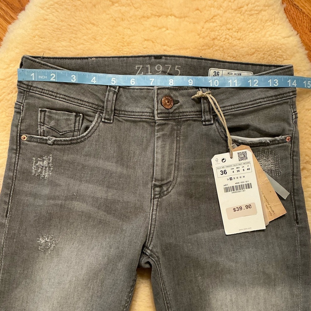 Zara Basic Denim grey skinny jeans - Picture 13 of 13